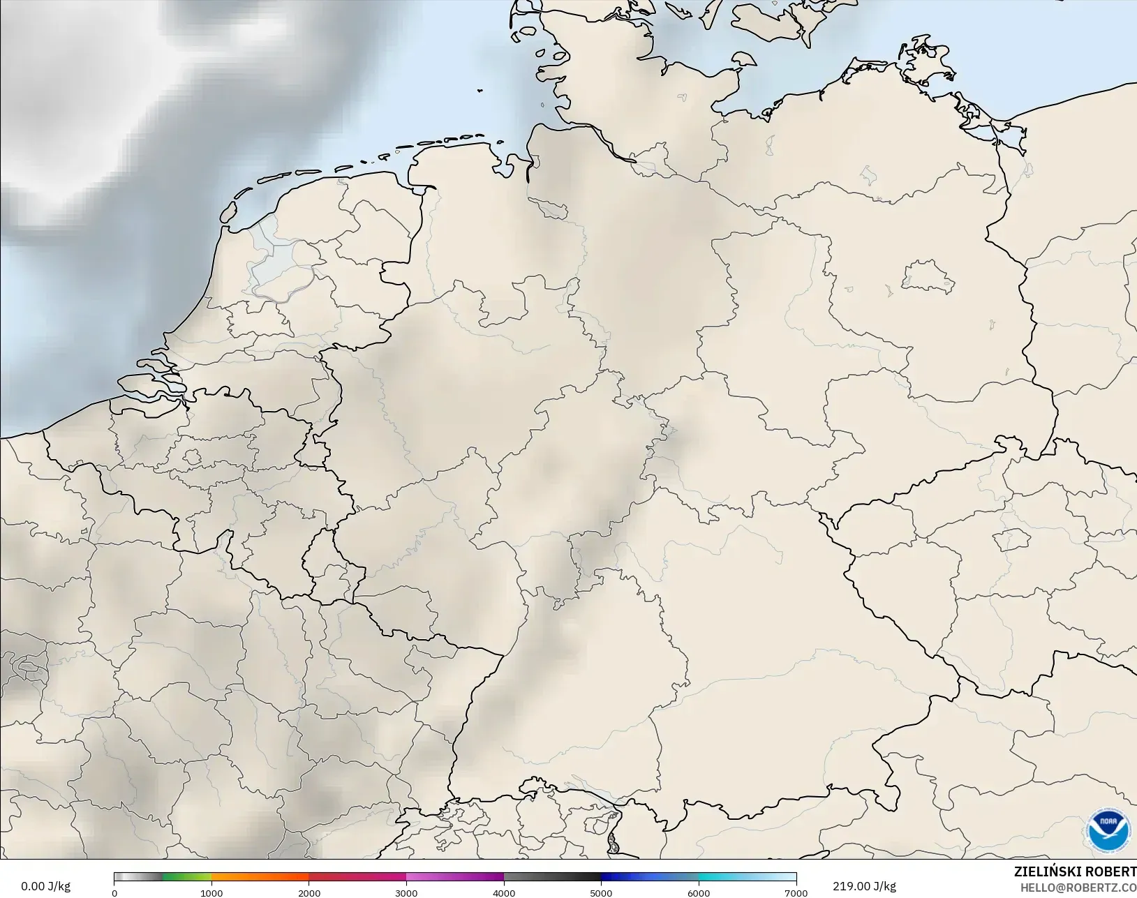 GFS model - Almanya, CAPE