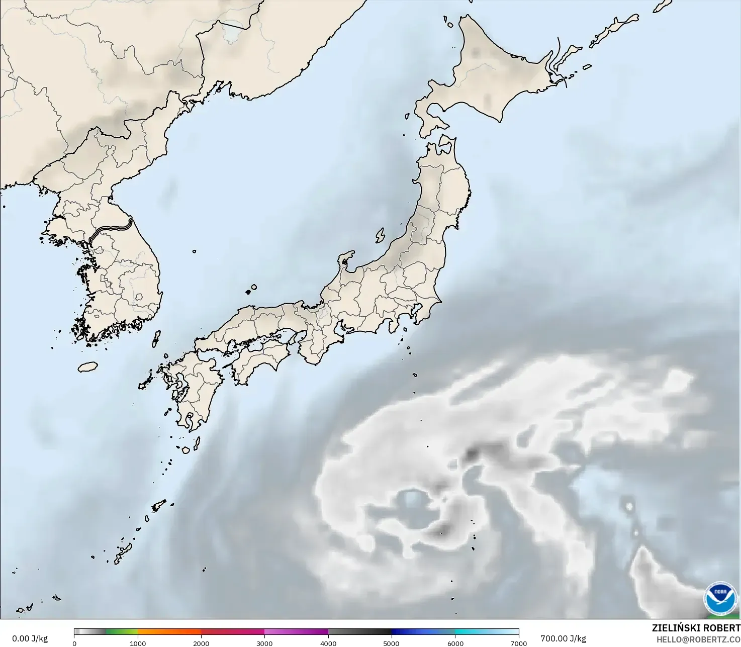 GFS model - Japonya, CAPE