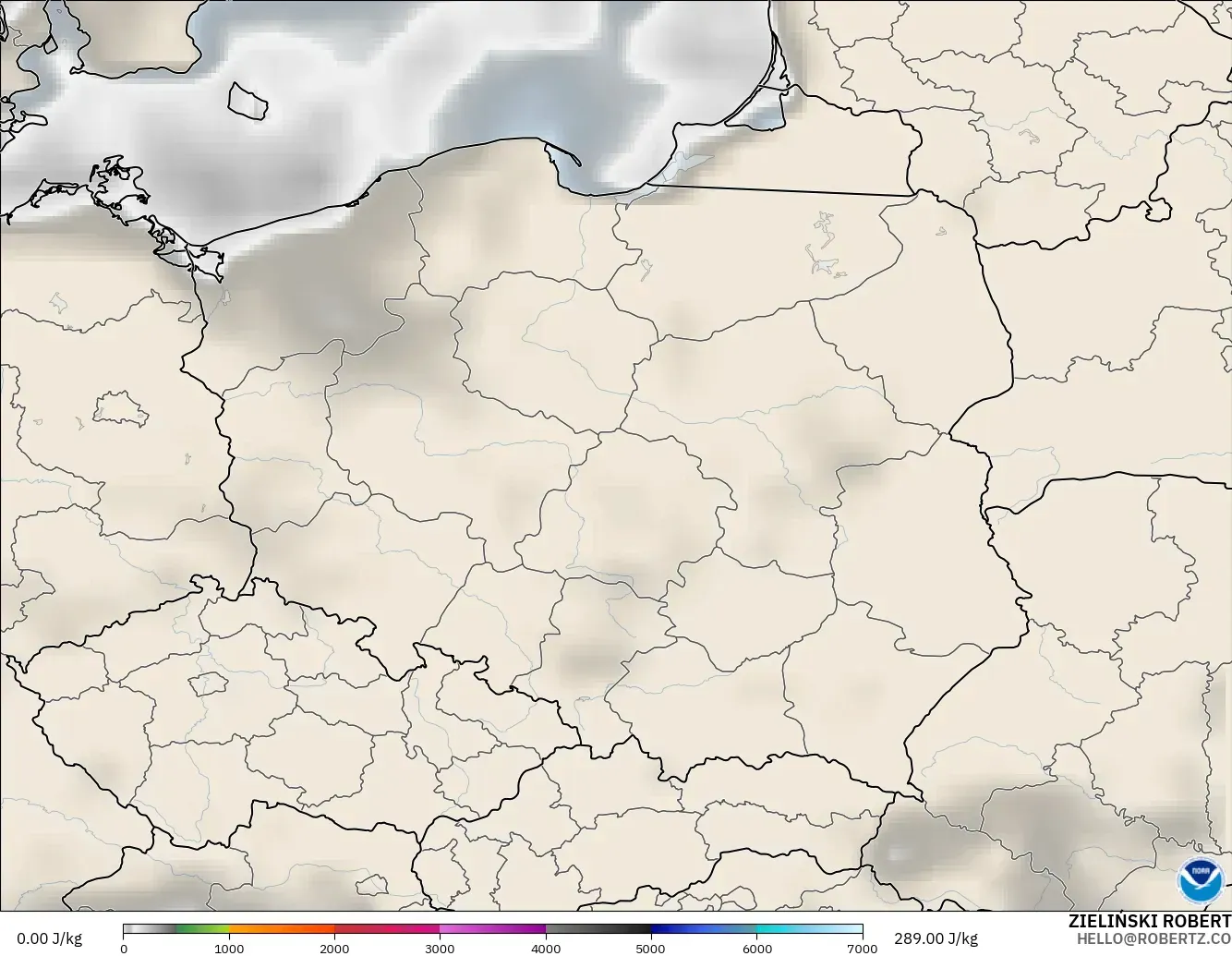 GFS model - Polonya, CAPE