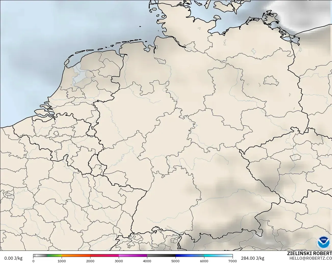 GFS model - Almanya, CAPE
