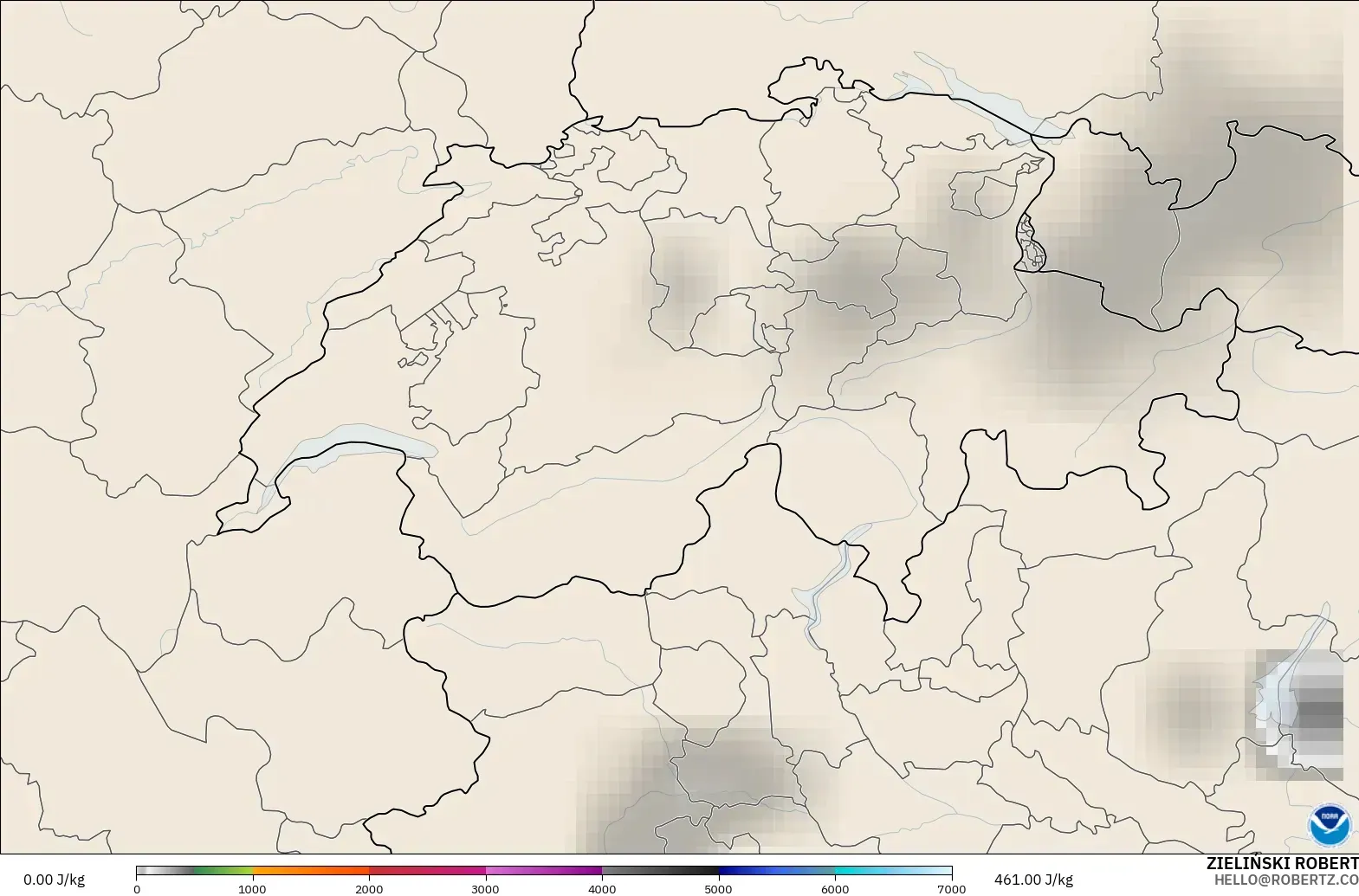 GFS model - İsviçre, CAPE