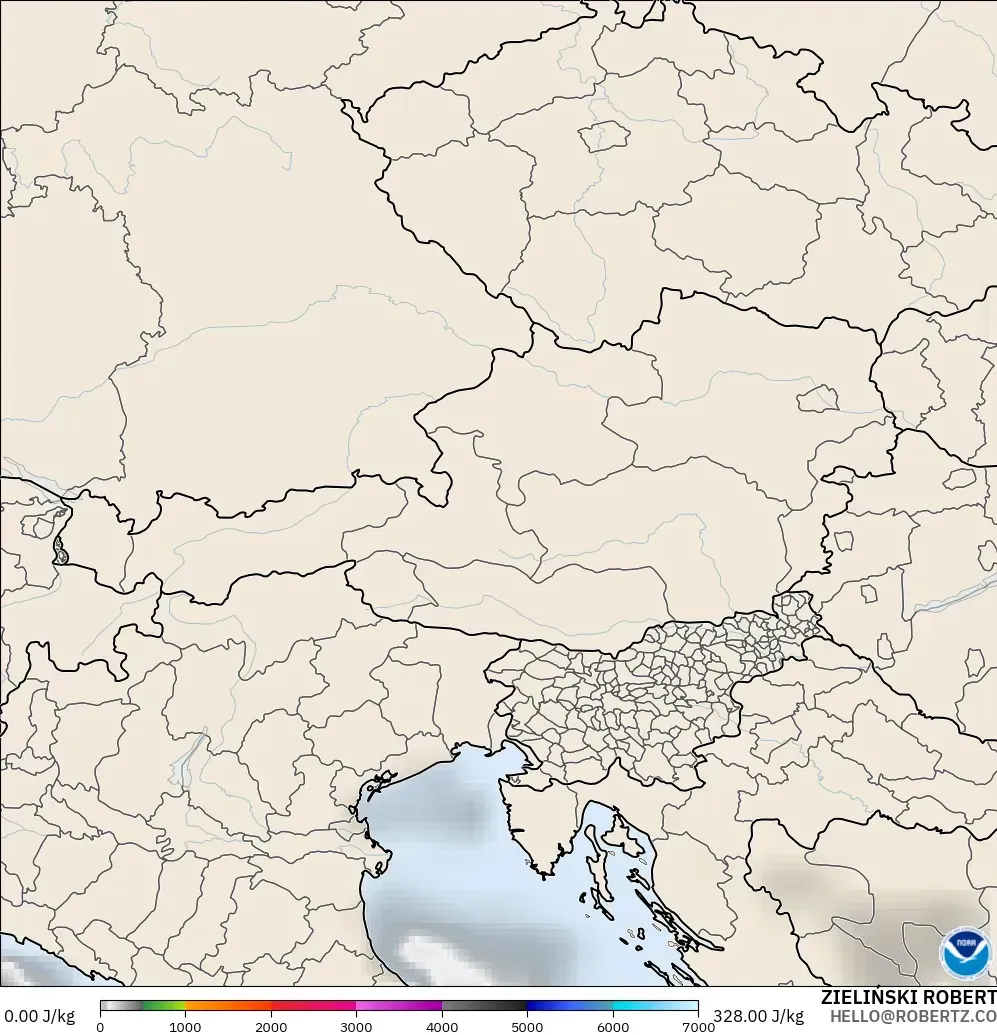 GFS model - Avusturya, CAPE