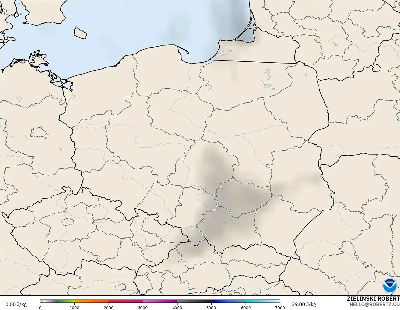 GFS model - Polonya, CAPE