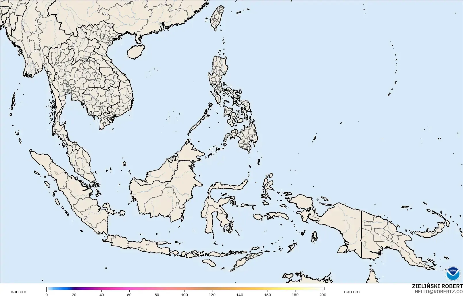 GFS model - Güneydoğu Asya, Kar Kalınlığı