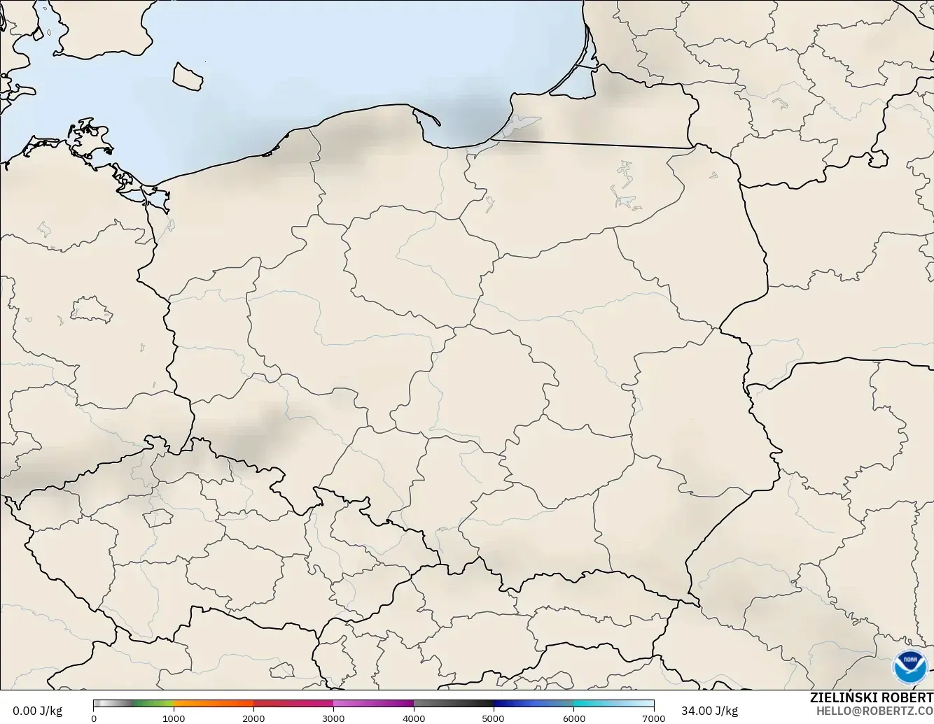 GFS model - Polonya, CAPE