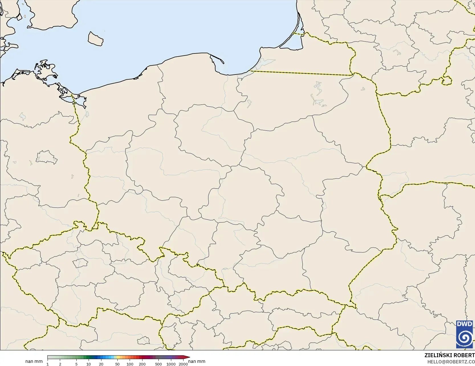 ICON Almanya 2 km model - Polonya, Yağış Birikimi