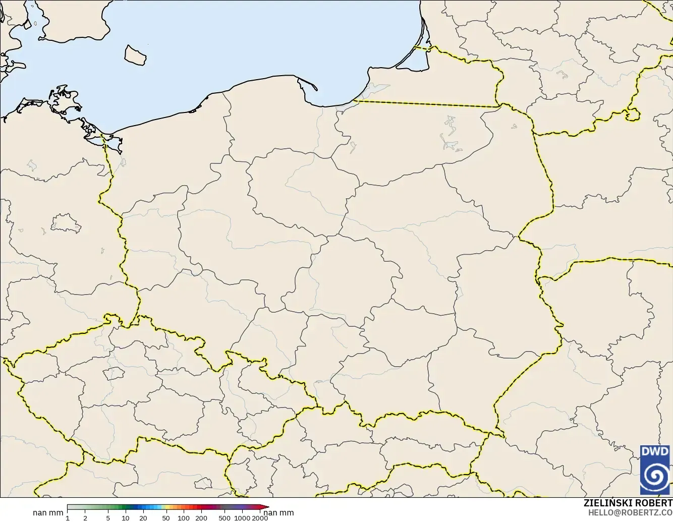 ICON Almanya 2 km model - Polonya, Yağış Birikimi