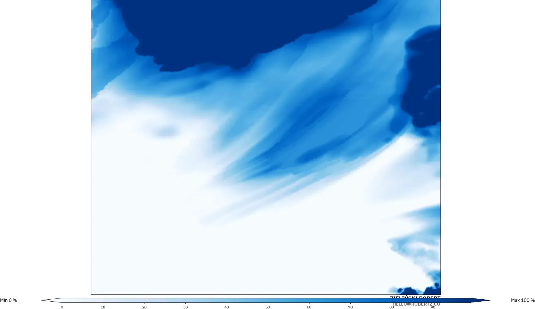 ICON Polonya 2 km model - Polonya, Toplam Bulut Örtüsü