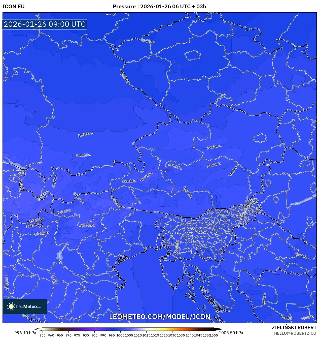 ICON model - Avusturya, Basınç
