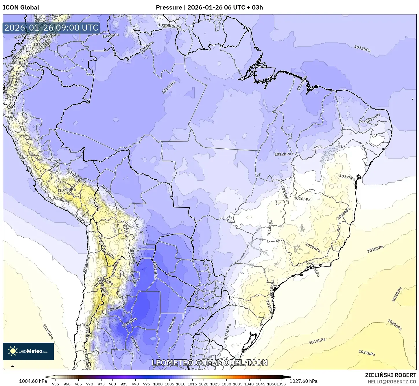 ICON model - Brezilya, Basınç