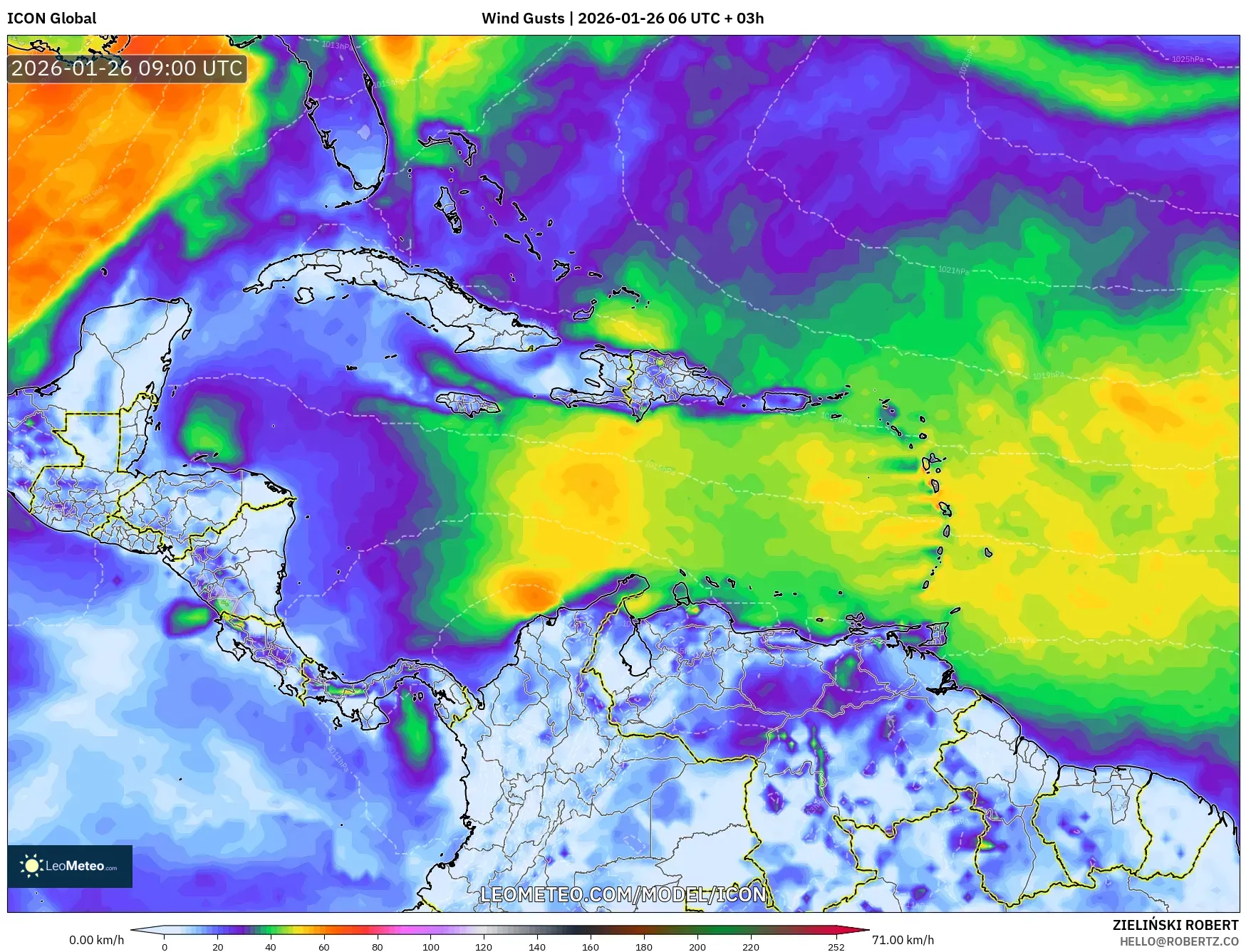 ICON model - Karayipler, Rüzgâr Esintileri
