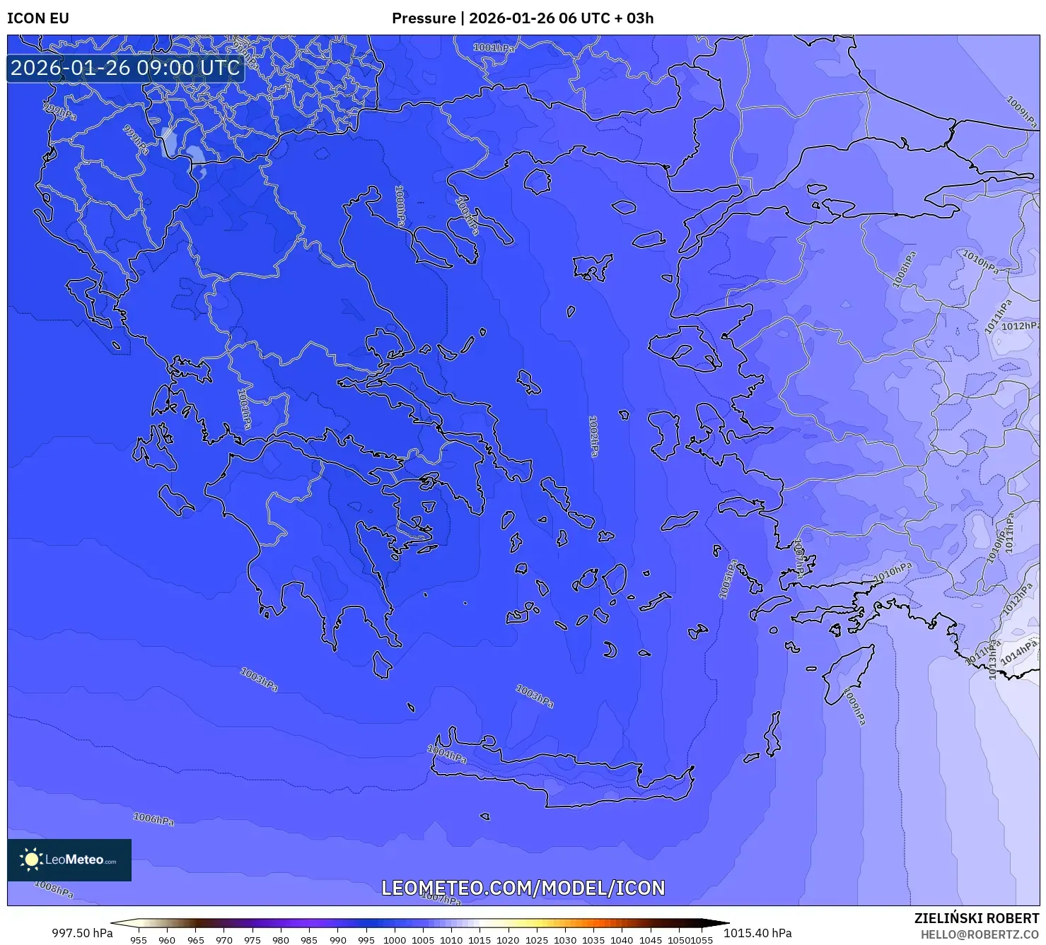 ICON model - Yunanistan, Basınç