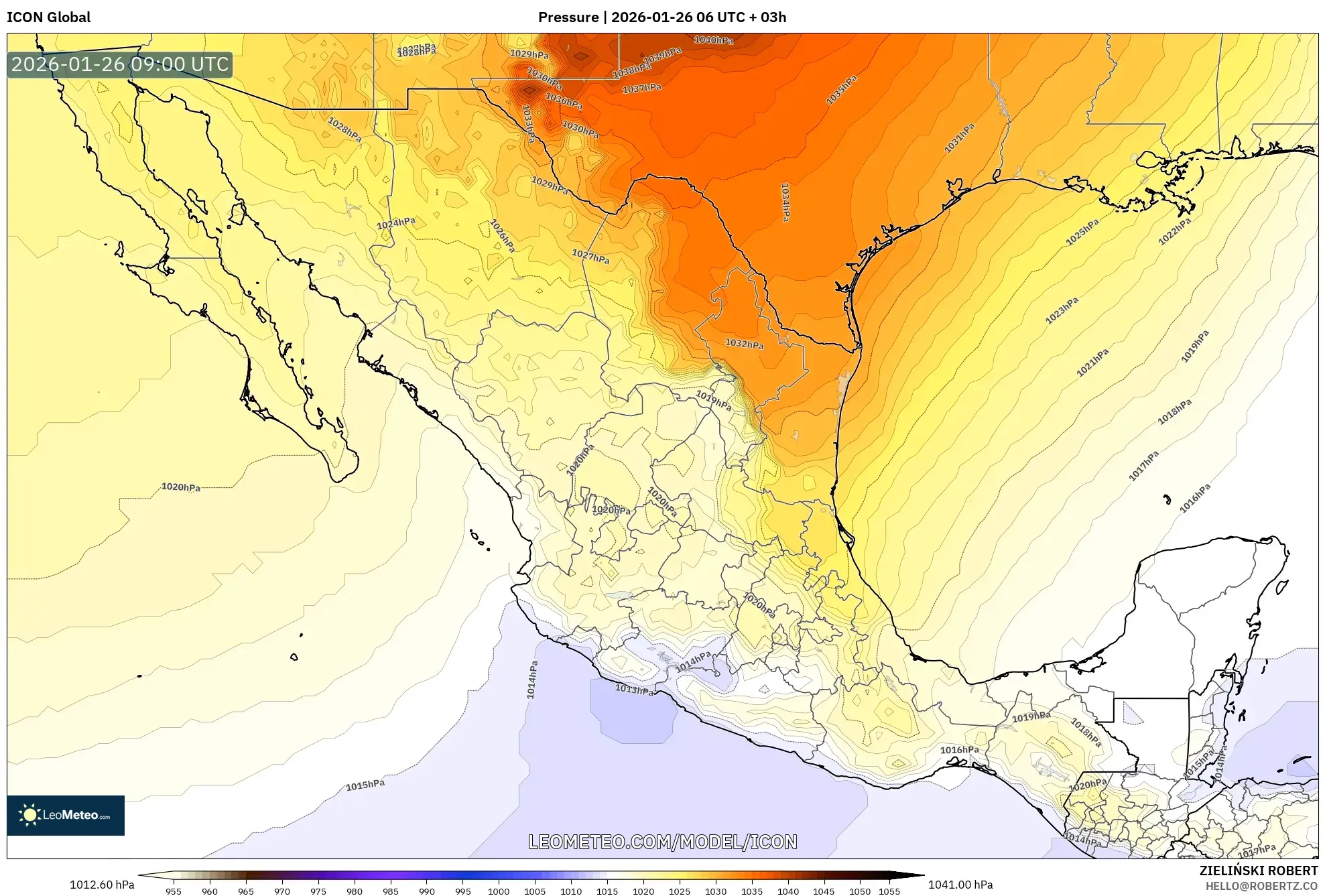 ICON model - Meksika, Basınç