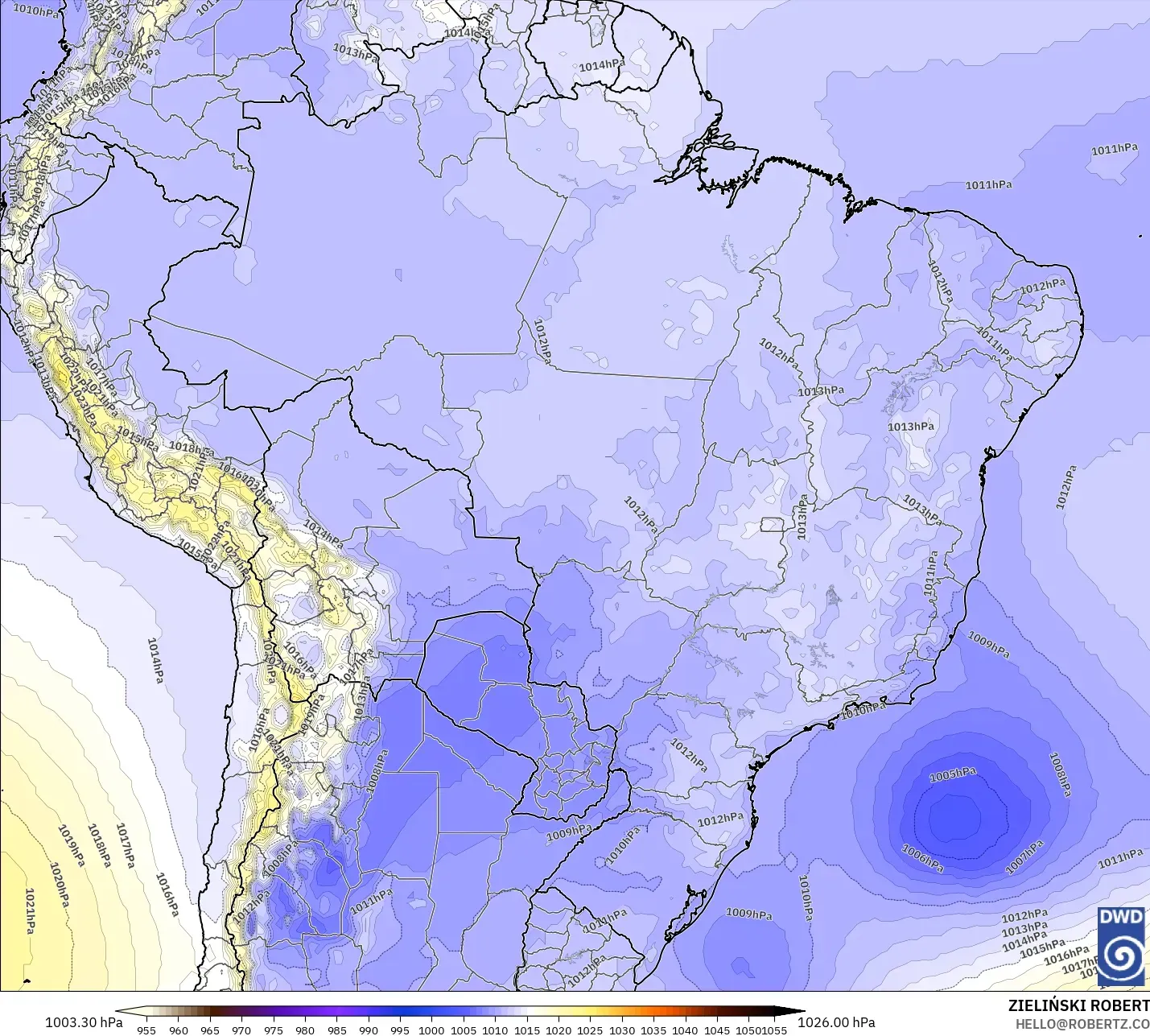 ICON model - Brezilya, Basınç