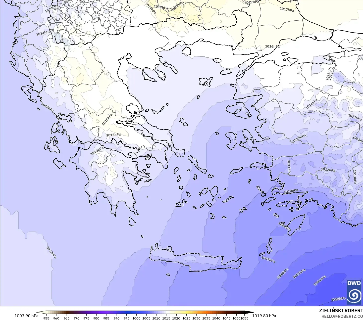 ICON model - Yunanistan, Basınç