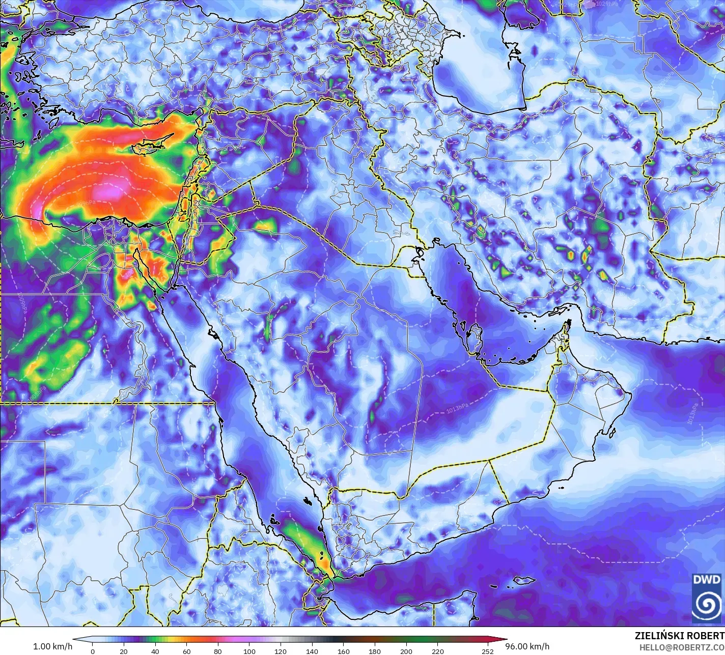 ICON model - Orta Doğu, Rüzgâr Esintileri