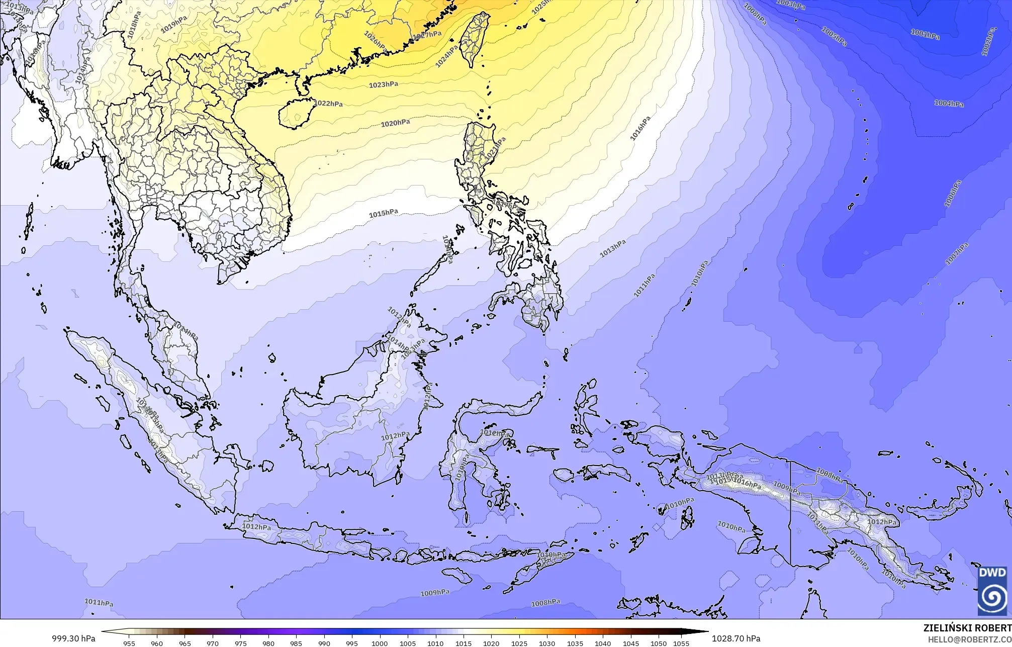 ICON model - Güneydoğu Asya, Basınç