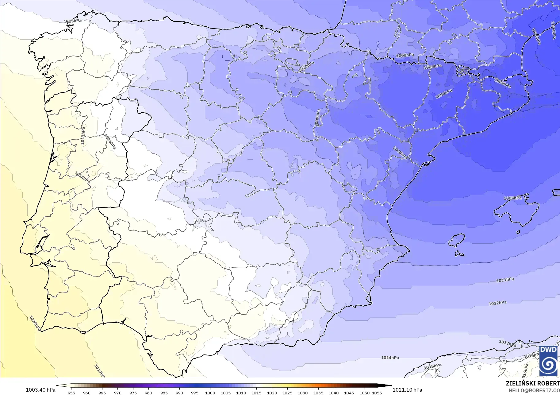 ICON model - İspanya, Basınç