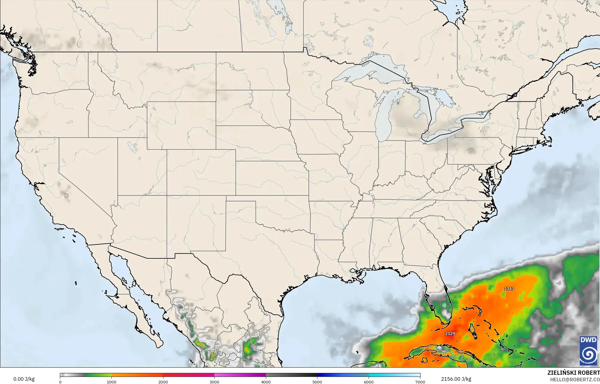 ICON model - Amerika Birleşik Devletleri, CAPE