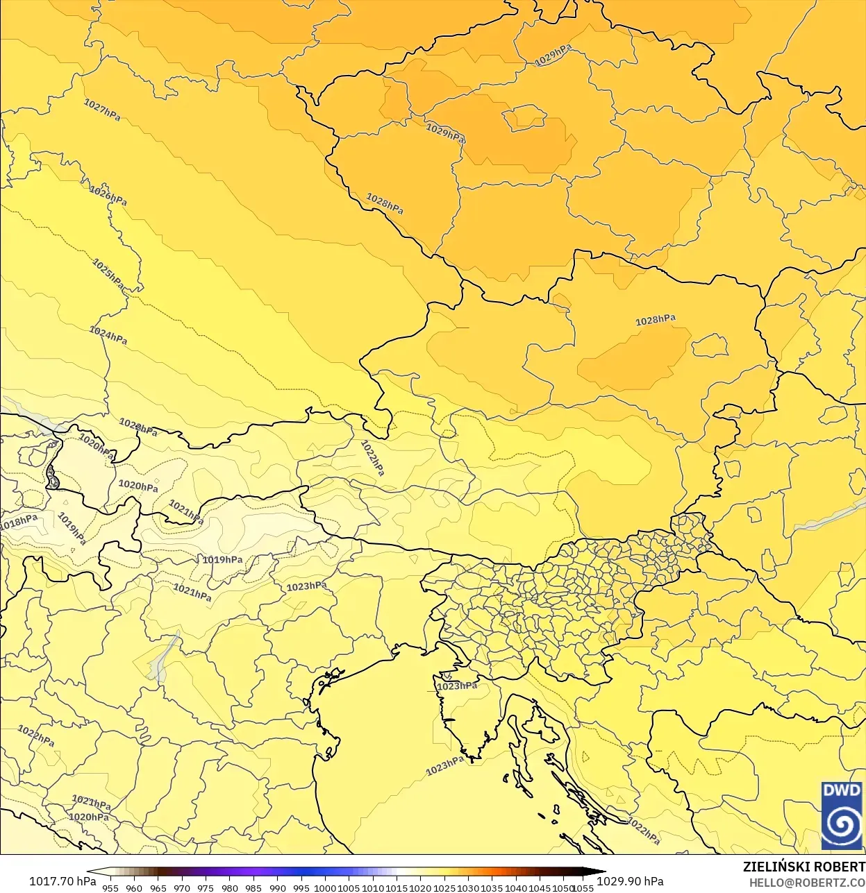 ICON model - Avusturya, Basınç