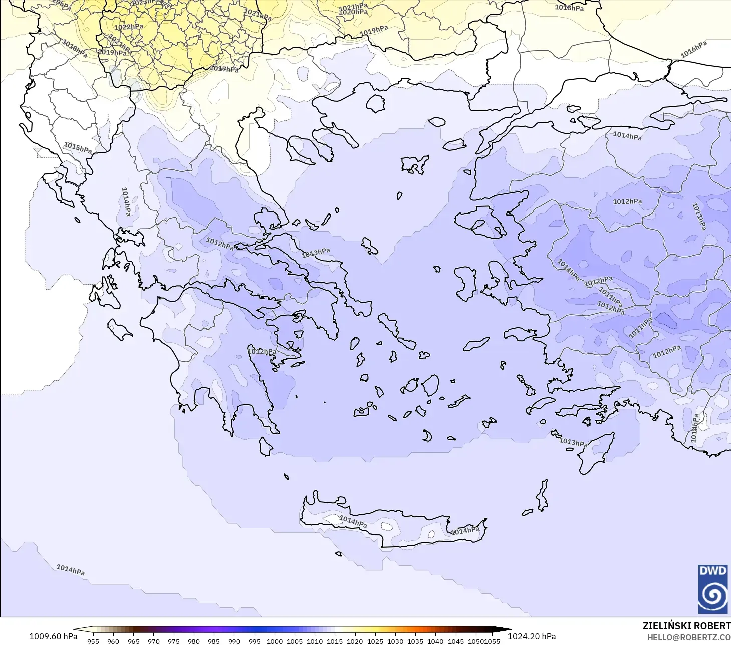 ICON model - Yunanistan, Basınç