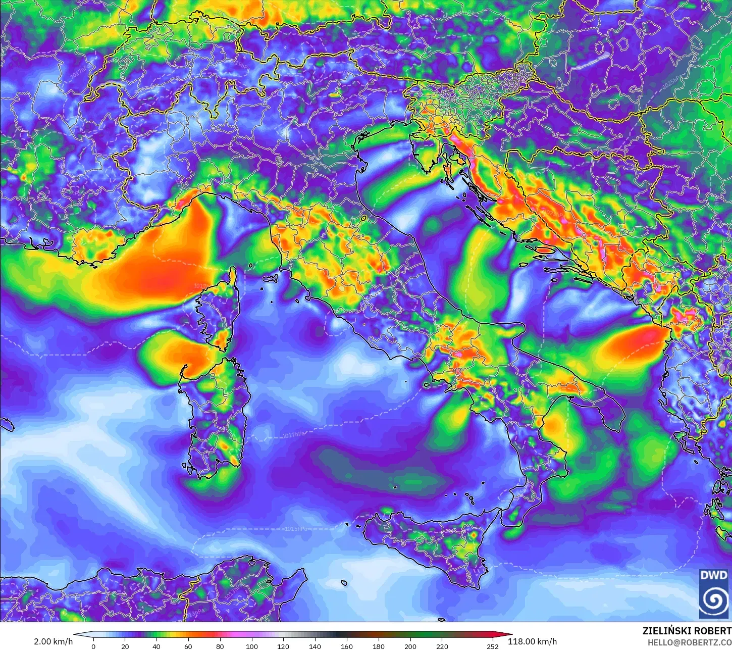 ICON model - İtalya, Rüzgâr Esintileri