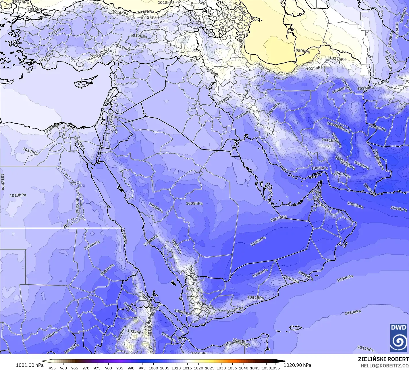 ICON model - Orta Doğu, Basınç