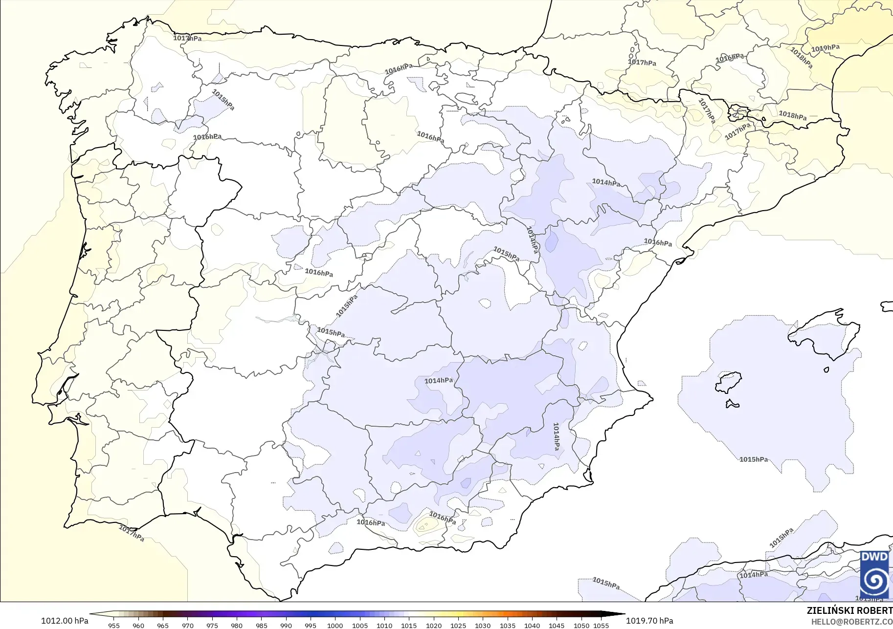 ICON model - İspanya, Basınç
