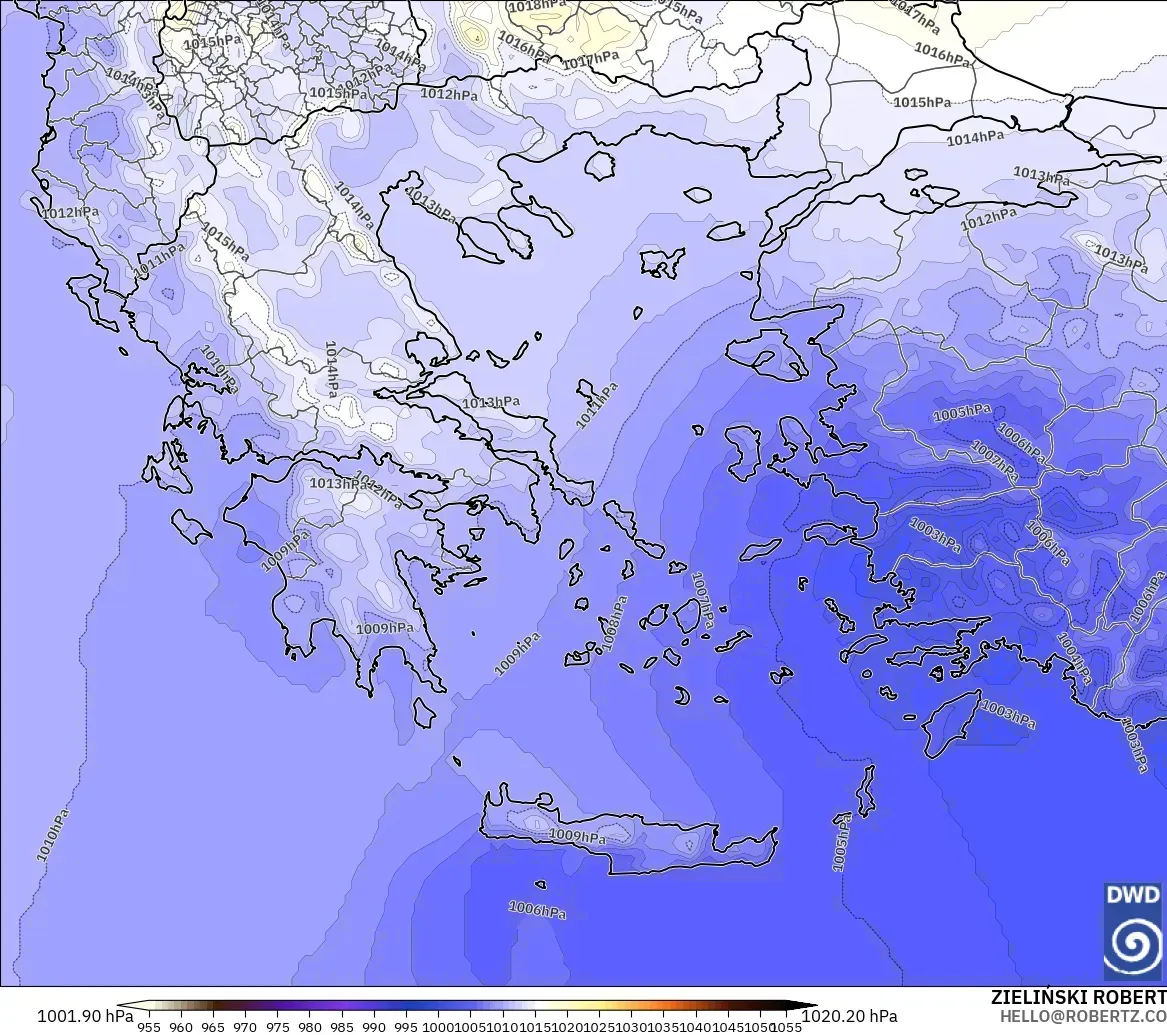 ICON model - Yunanistan, Basınç