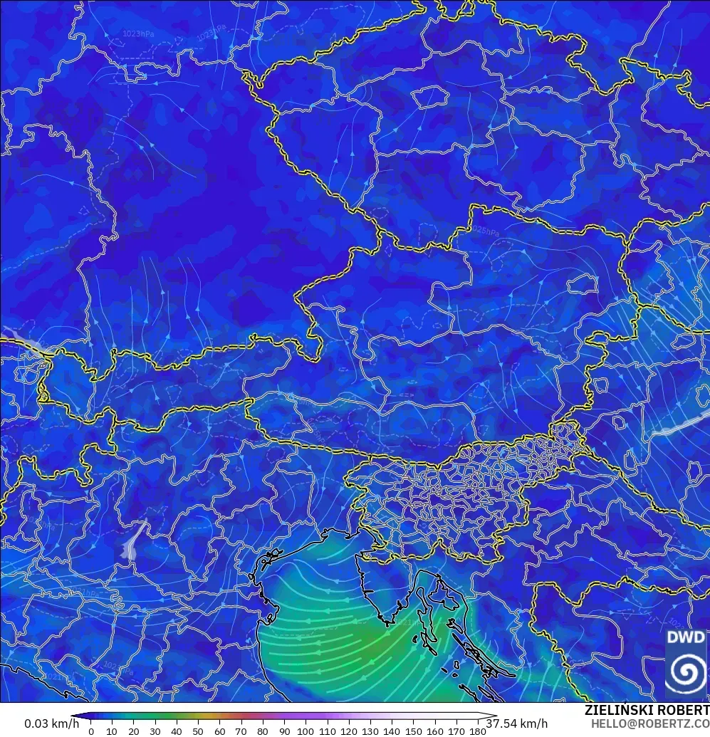 ICON model - Avusturya, 10 m Rüzgâr