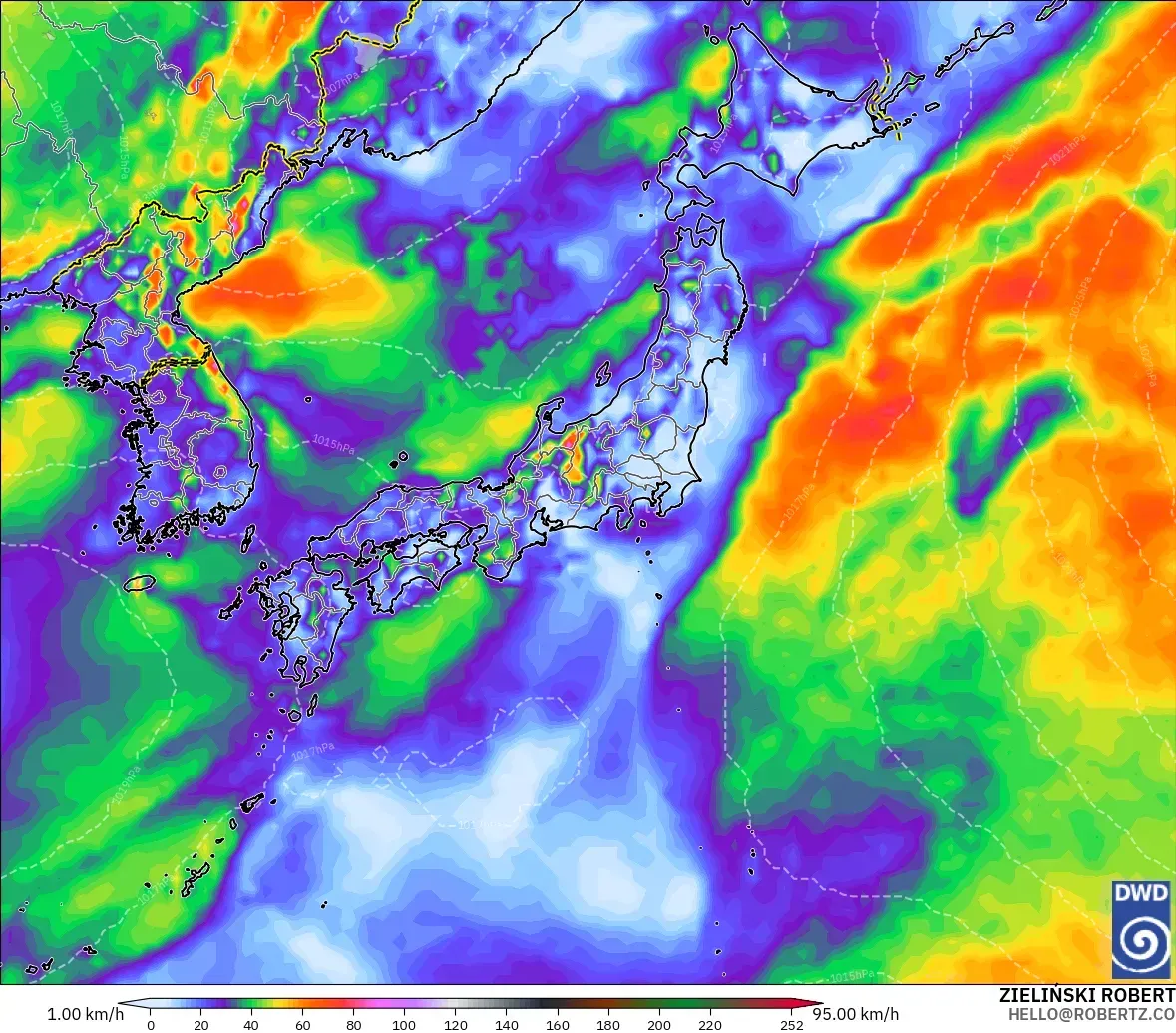 ICON model - Japonya, En Yüksek Rüzgâr