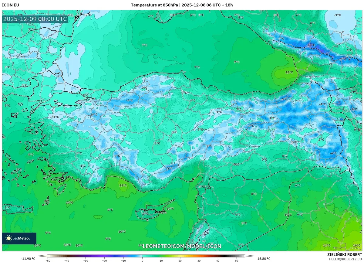 2025-12-08 Türkiye Hava Tahmini: Sağanak Yağmur, 120 km/s Rüzgar ve Sıcaklık Anomalisi