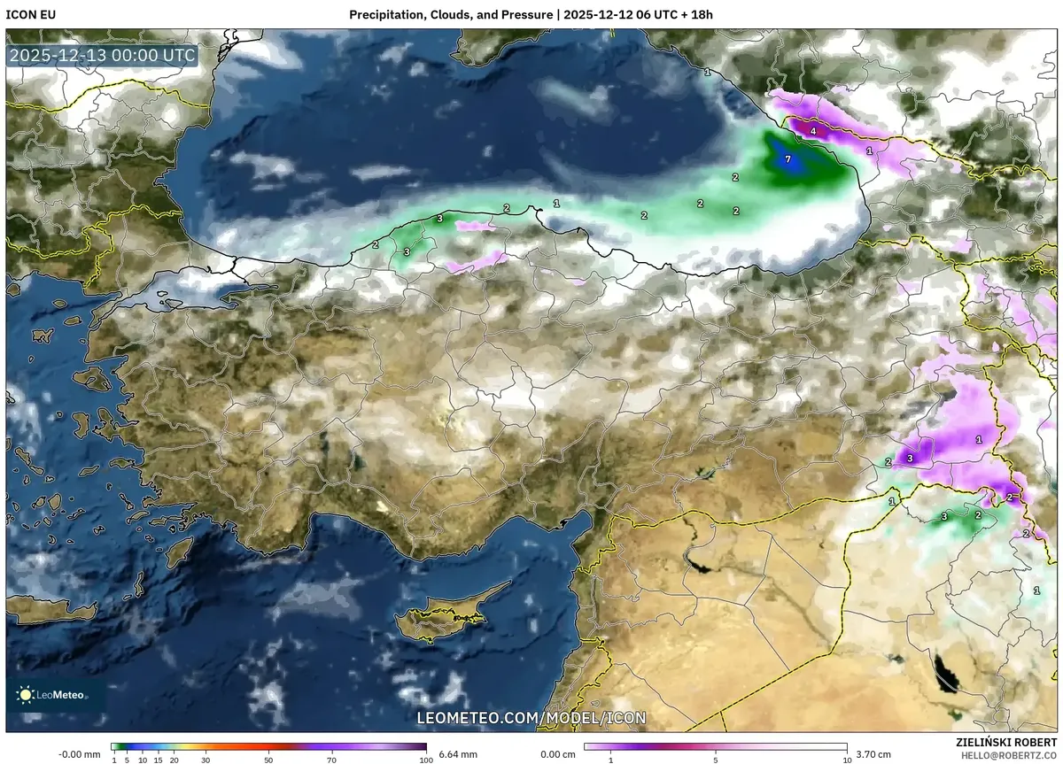 2025-12-12 Türkiye Hava Tahmini: İstanbul, Ankara ve İzmir'de Cumartesi Yağmur, Kar ve Güçlü Rüzgarlar