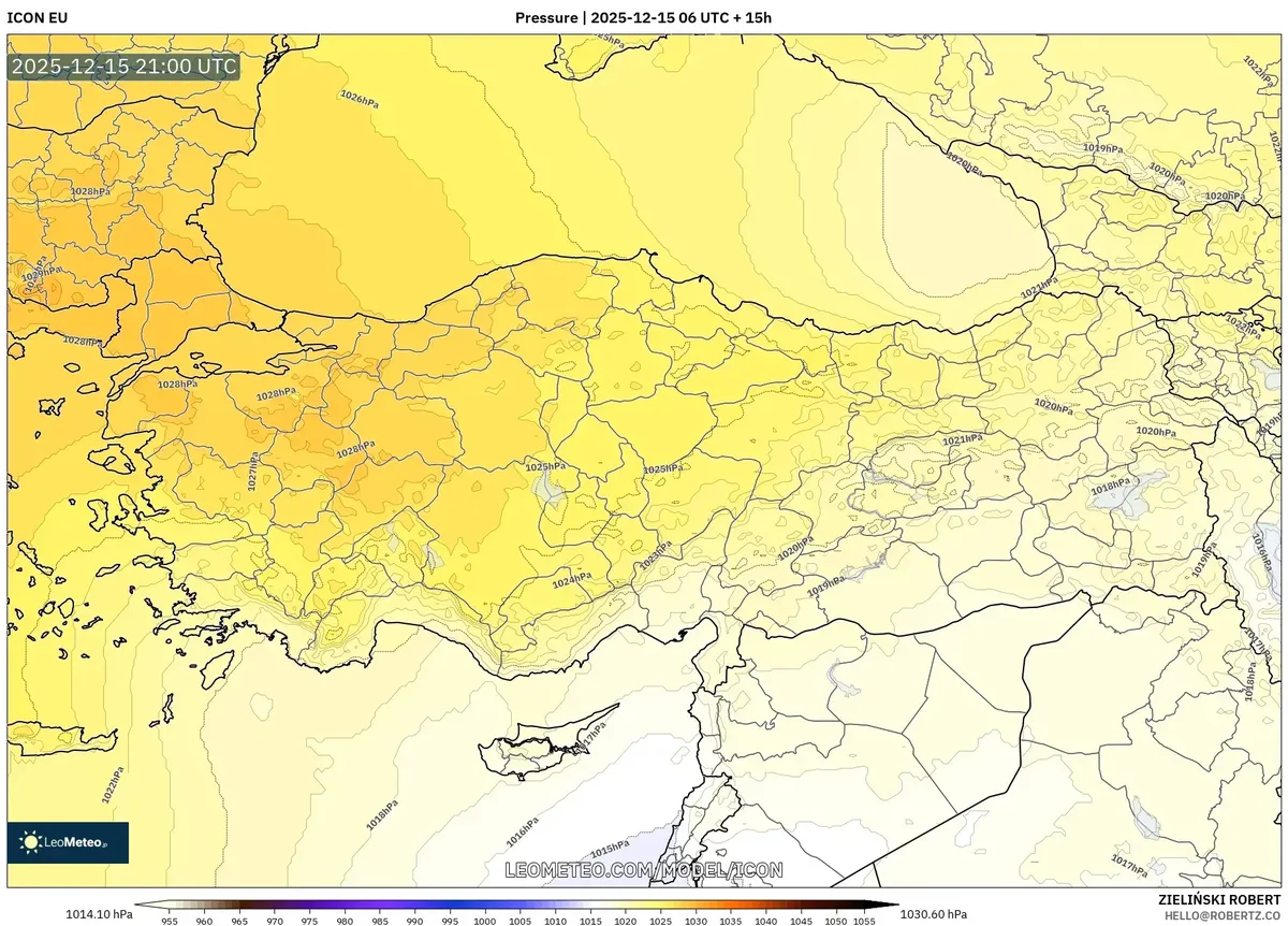 2025-12-15 Türkiye Hava Modeli – Soğuk‑