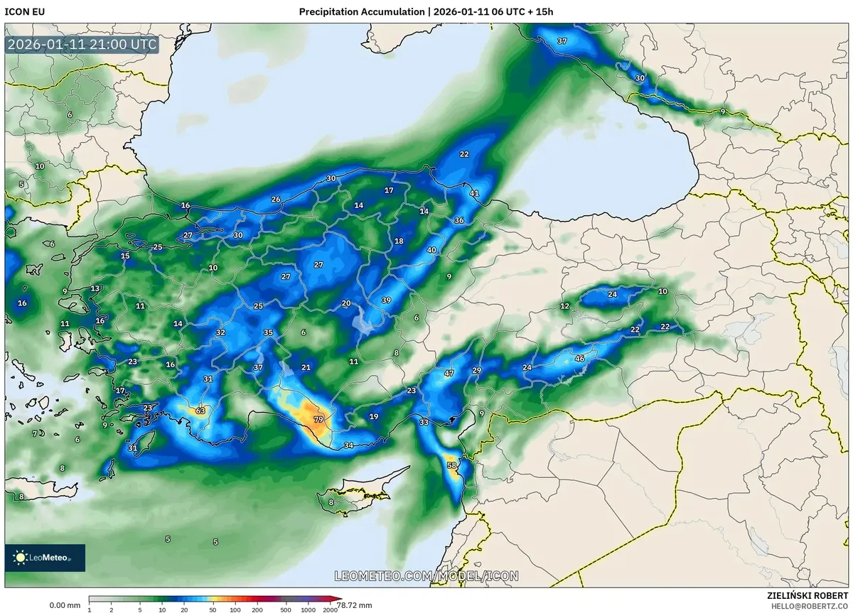 12 Ocak 2026’da İstanbul’da Kuvvetli Yağış