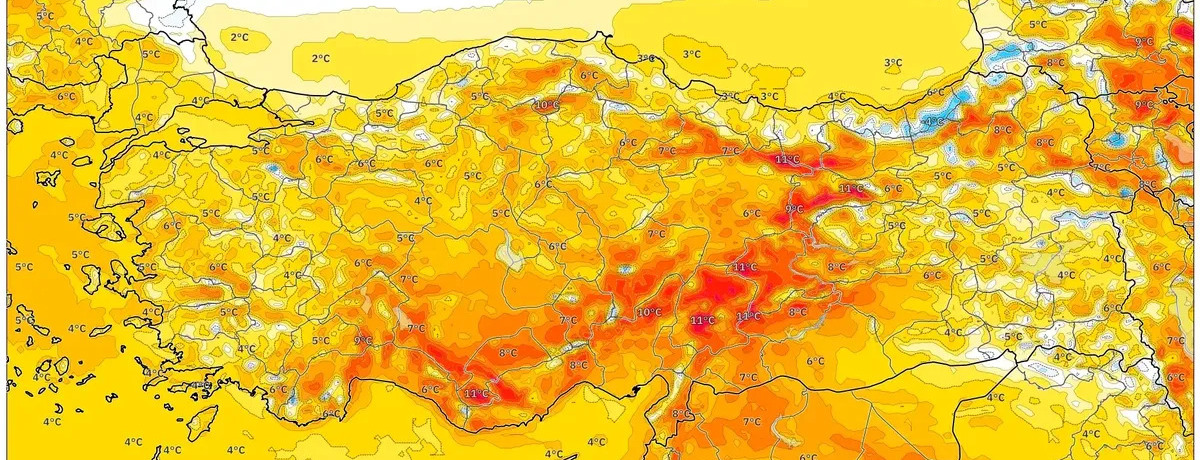 Akşam saatlerinde 28 km/sa’e varan hafif rüzgârlar batı yollarını esintili yapabilir; bulutlu gökyüzü ve yer yer sağanaklarla, sıfırın üzerinde ılıman gündüz sıcaklıkları — Yarın, 09 Şubat 2026