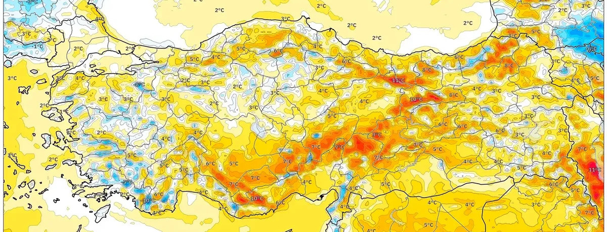 Yer yer çok hafif çiseleme, en az düzeyde aksama; 8-15°C arası sıcaklıklarla ılıman, bulutlu bir gün — Yarın, 11 Şubat 2026