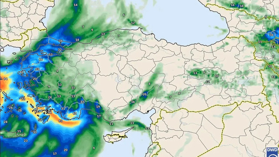 Bu bölgede yağış 38 mm'ye ulaşacak. Sıcak günler hafta ortasında sona erecek. Hafta sonuna doğru geceler soğuyacak.